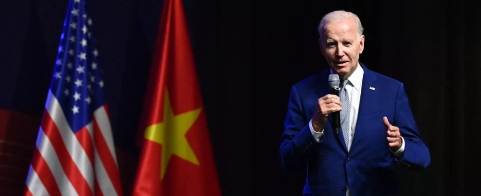 Joe Biden sagt dass es bei den Bemuehungen der USA