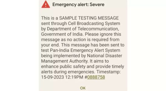 Notfallwarnungen Die Regierung „erklaert die an Android Telefonbenutzer gesendeten Notfallwarnungen