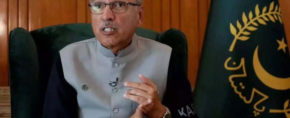 Parlamentswahlen Pakistans Praesident Arif Alvi „raet der Europaeischen Kommission am