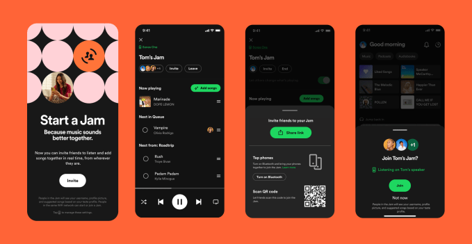 Spotify bringt Jam auf den Markt eine kollaborative Echtzeit Playlist die