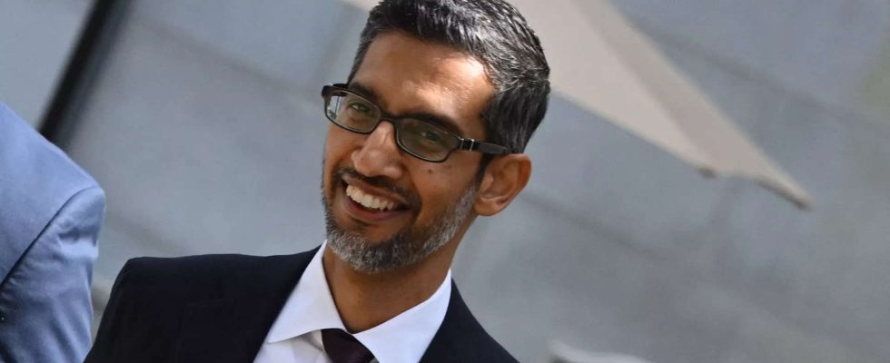 Sundar Pichai Sundar Pichai hat eine Dankesnachricht fuer Sie zum