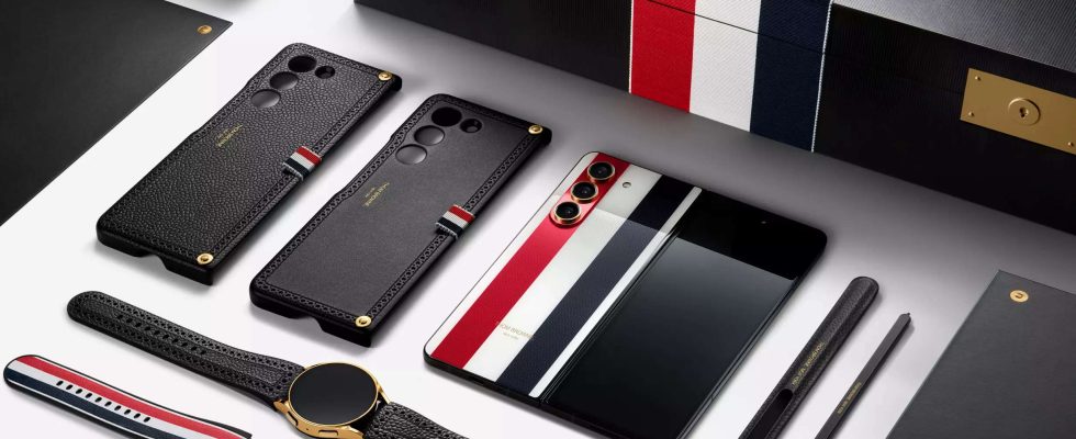 Thom Browne Samsung kuendigt Galaxy Z Fold 5 und Galaxy