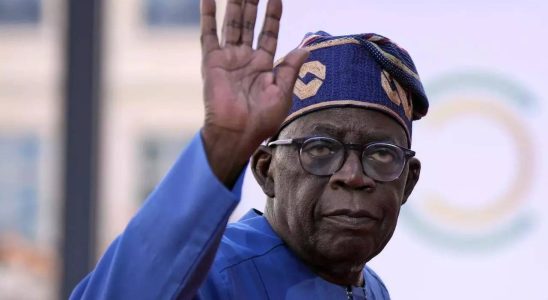 Tinubu Der nigerianische Politiker Tinubu teilt den Vereinten Nationen mit