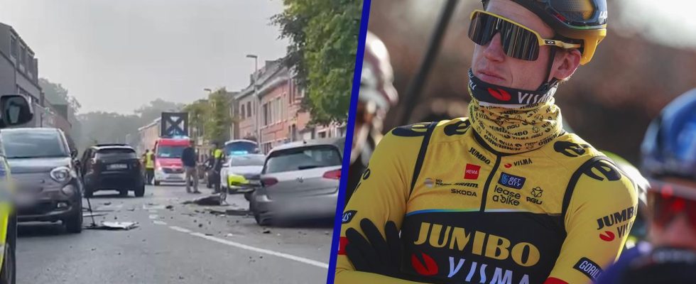 Van Aert kaempft mit den Traenen nachdem er sich von