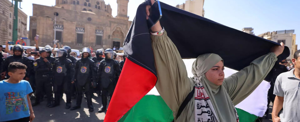 Aegypten Mehr als 100 nach pro palaestinensischen Protesten in Aegypten festgenommen