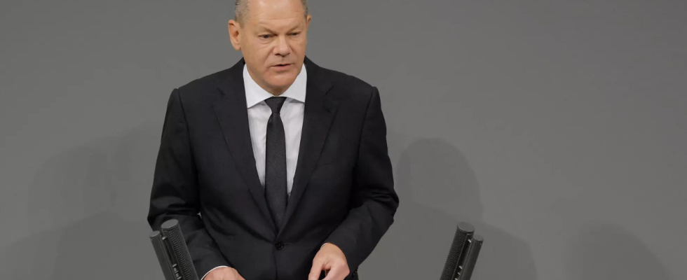 Bundeskanzler Scholz aeussert sich empoert ueber antisemitische Hetze „ausgerechnet in