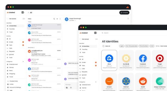 Cloaked verwaltet Ihre Anmeldungen mit Proxy E Mails Telefonnummern und einem integrierten