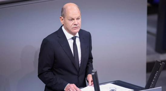 Der deutsche Politiker Scholz schwoert auf Massnahmen nachdem Molotows auf