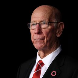 Die Ikone von Manchester United Sir Bobby Charlton ist im