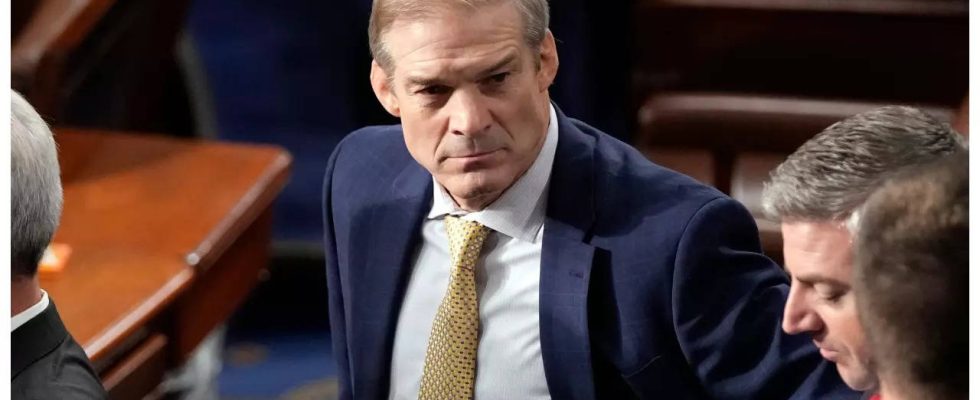 Die Republikaner lehnen den Abgeordneten Jim Jordan als Sprecher des