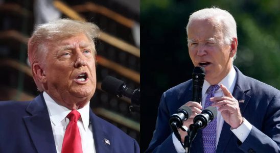 Donald Trump Biden verteidigt den Verzicht auf Gesetze zum Bau