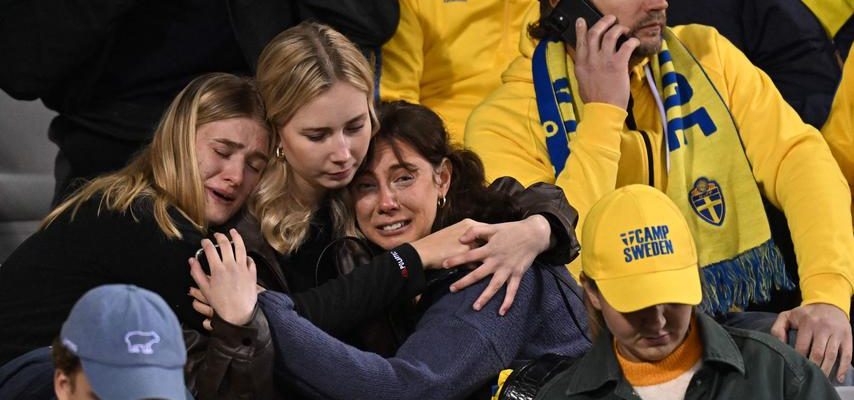 Fussballfans bleiben nach Anschlag in Bruessel stundenlang im Stadion