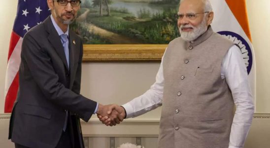 Google 3 Dinge die Premierminister Modi und Google CEO Sundar Pichai