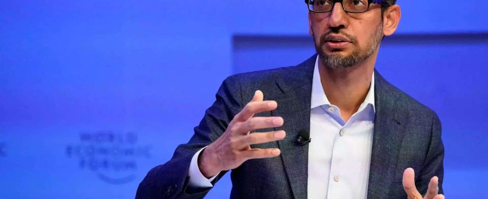 Google vs US Regierung CEO Sundar Pichai wird am 30 Oktober