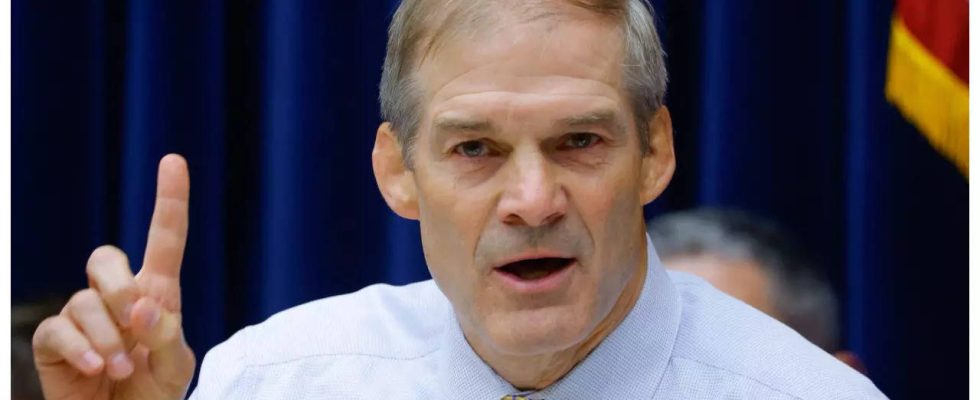 Jim Jordon Donald Trump unterstuetzt Jim Jordan als Nachfolger von