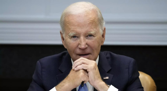 Joe Biden verspricht der Ukraine Unterstuetzung und fordert die Republikaner