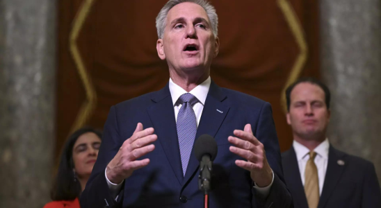 Kevin McCarthy McCarthy uebernimmt inmitten der Raeumungskontroverse das Amt von