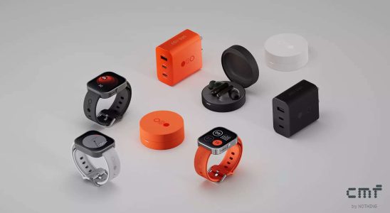 Ohrhoerer Smartwatch und GaN Ladegeraet von CMF by Nothing sind ab