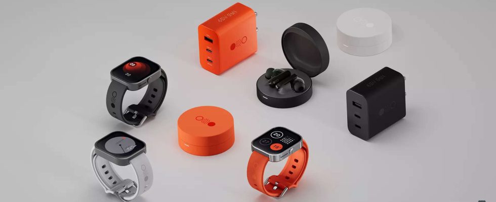 Ohrhoerer Smartwatch und GaN Ladegeraet von CMF by Nothing sind ab