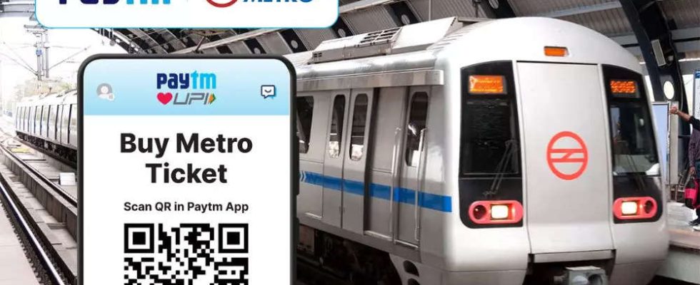 Paytm Paytm arbeitet mit Delhi Metro zusammen um QR Code basierte Tickets