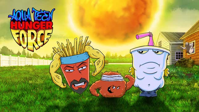 Sparen Sie an Thanksgiving Platz fuer neue Aqua Teen Hunger