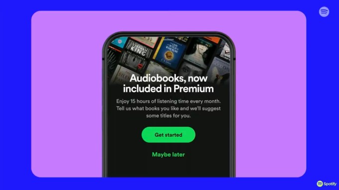 Spotify bietet seinem Premium Abonnement eine Auswahl an Hoerbuechern an