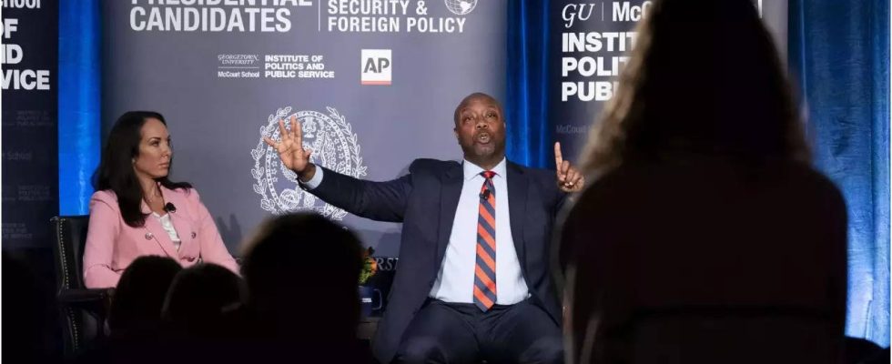 Tim Scott lobt die „Zurueckhaltung von Israels Netanyahu und sagt