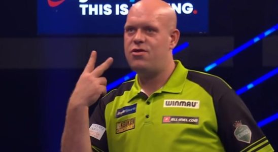 Van Gerwen verfehlt zwei historische Neun Darter und ist beim World