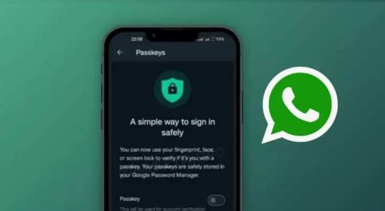 WhatsApp Passkey WhatsApp beginnt mit der Einfuehrung von Passkeys Alle