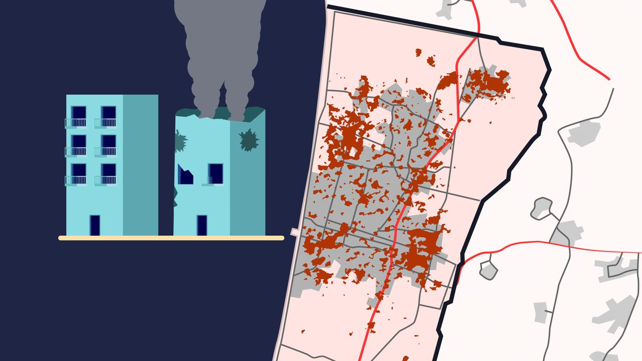 Beeld uit video: Op deze plekken is Gaza het hardst getroffen