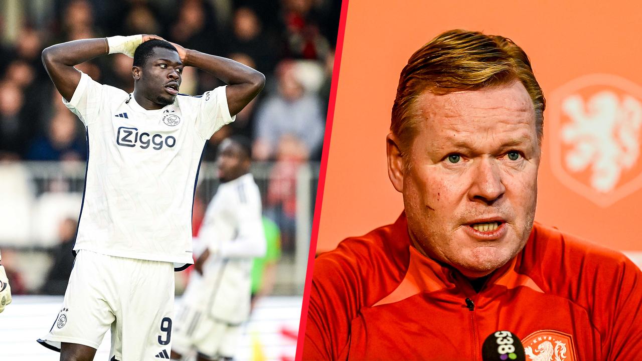 Beeld uit video: Koeman over kritiek richting Brobbey: 'Had hem meer in bescherming moeten nemen'