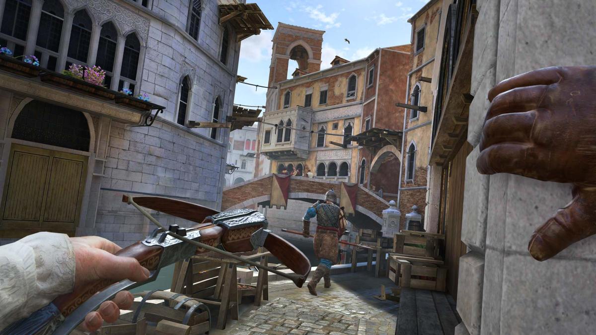 Assassin's Creed Nexus ist ein unglaublicher erster Auftritt in VR.  Dieses Bild zeigt eine Screenshow aus dem Spiel. 