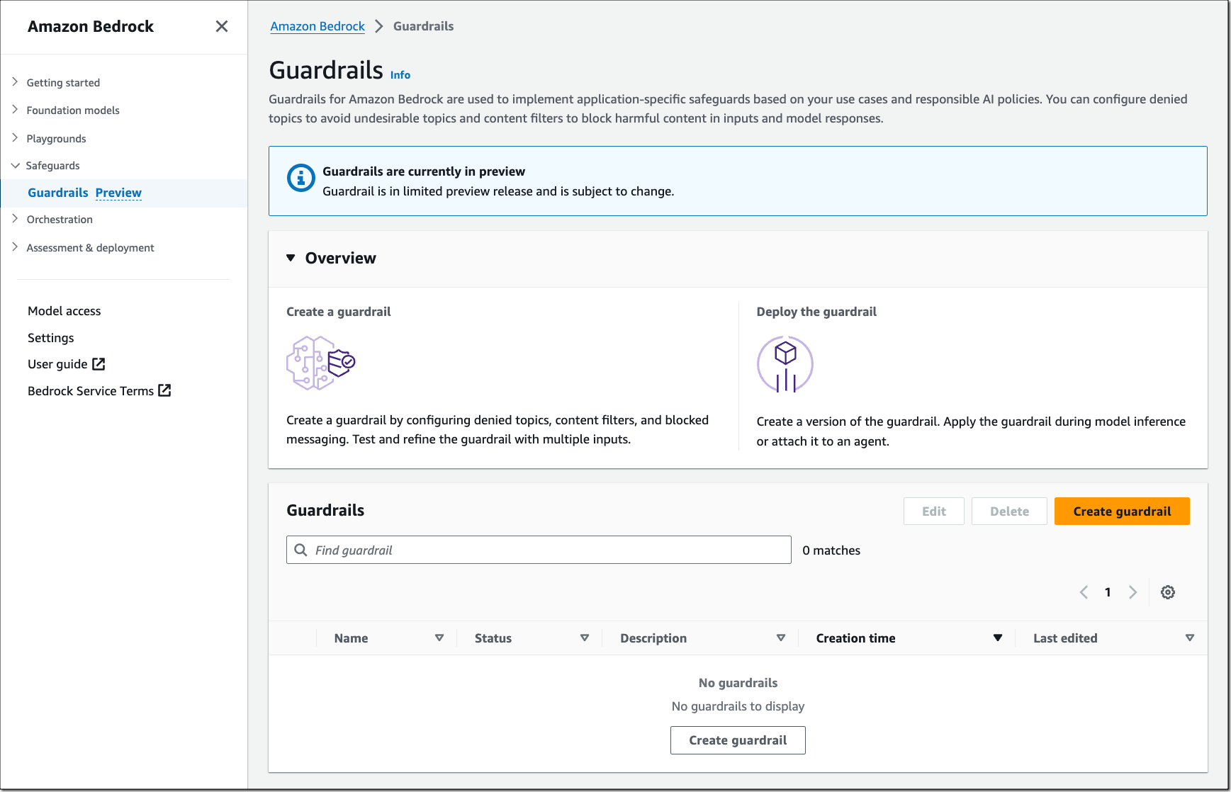 AWS Guardrails für Amazon Bedrock