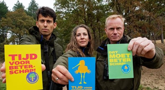 Foerster protestieren fuer saubere Luft und sauberes Wasser Aus