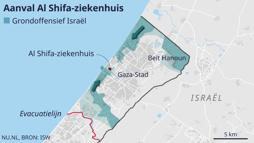 Israel greift groesstes Krankenhaus im Gazastreifen an „Gezielte Operation gegen