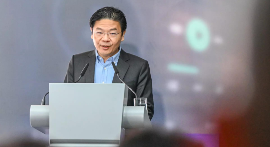 Lawrence Wong Der stellvertretende Premierminister von Singapur Lawrence Wong wird