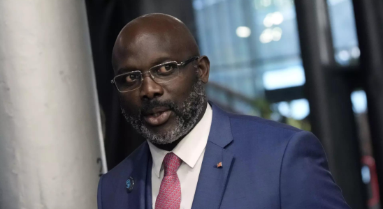 Liberianischer Praesident Der liberianische Praesident George Weah raeumt eine Niederlage