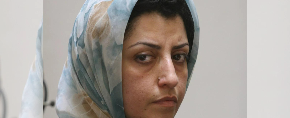 Narges Mohammadi Der inhaftierte iranische Nobelpreistraeger Mohammadi tritt in einen