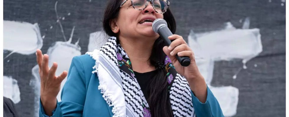 Rashida Tlaib wurde vom US Repraesentantenhaus wegen ihrer Israel Aeusserungen getadelt