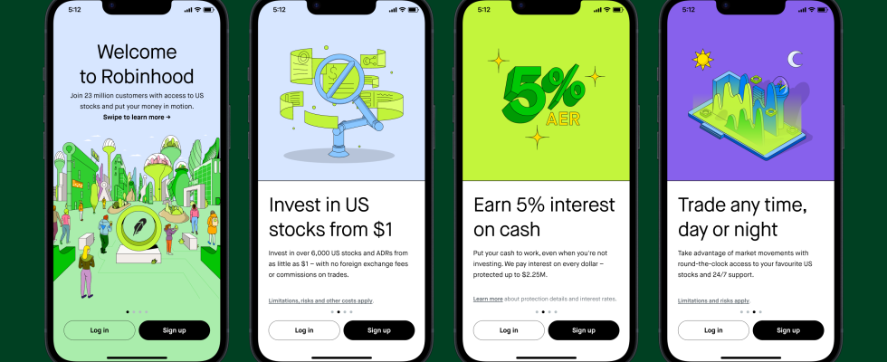 Robinhood bringt seine Aktienhandelsplattform nach Grossbritannien seinem ersten internationalen Markt