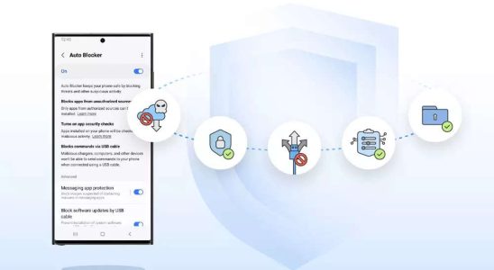 Samsung Galaxy Geraete erhalten das Sicherheitstool Auto Blocker Was es fuer