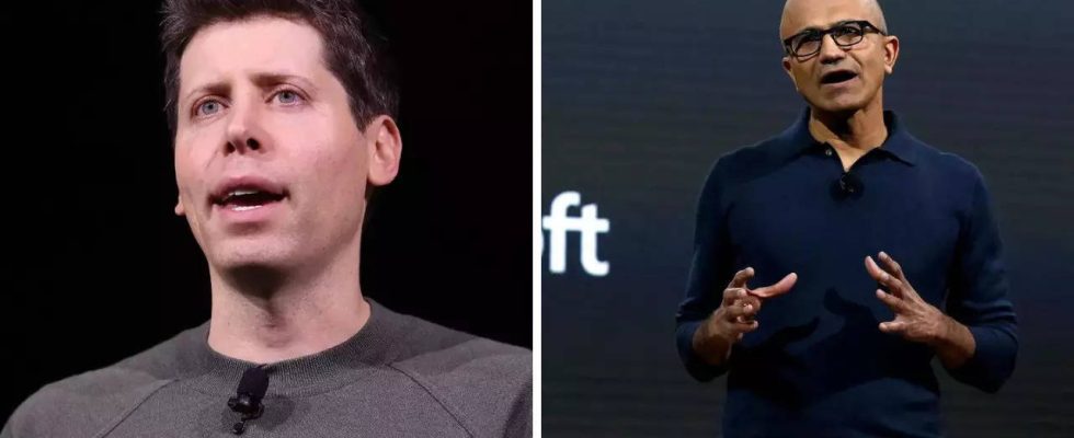 Satya Nadella von Microsoft hat eine Nachricht fuer Sam Altman