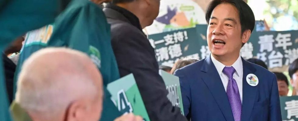 Taiwan Wahl Taiwans Regierungspartei liegt vorne waehrend die Opposition in einem