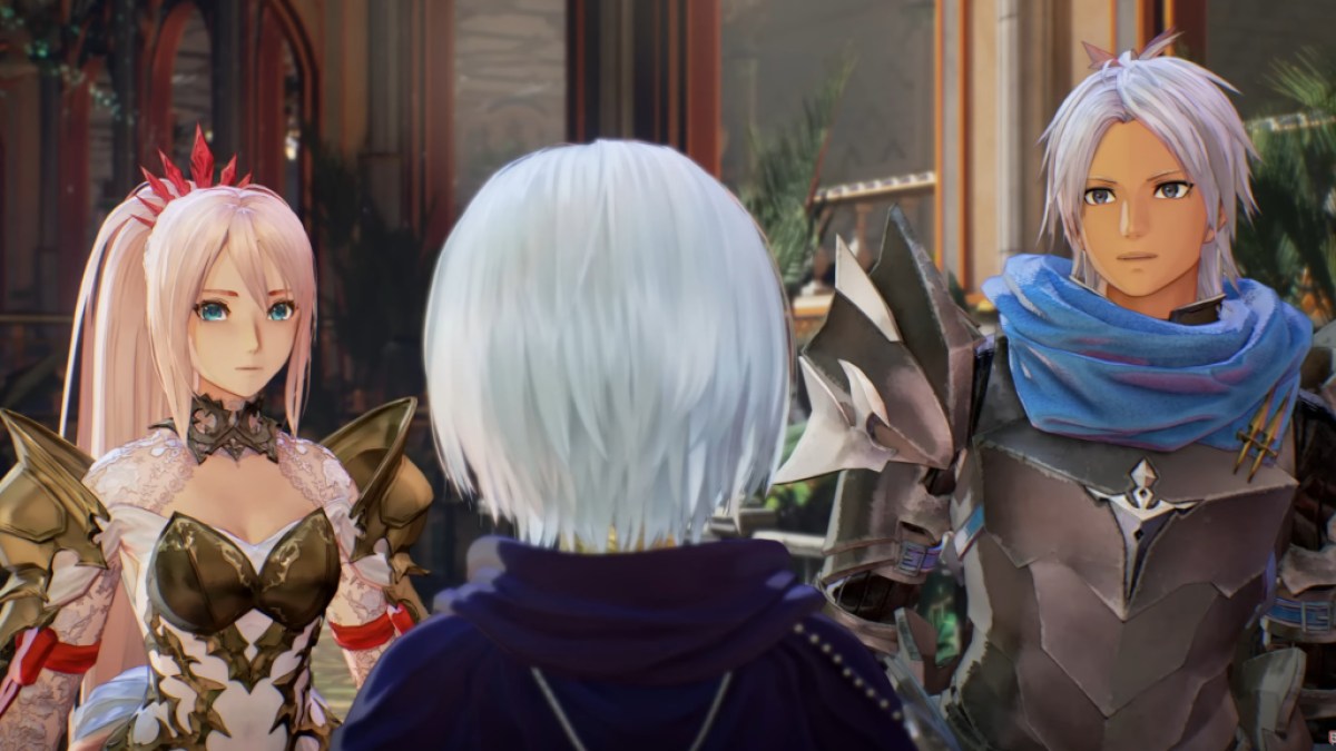 Charaktere, die in Tales of Arise stehen.  Dieses Bild ist Teil eines Artikels über die besten JRPGs des Jahres 2023.