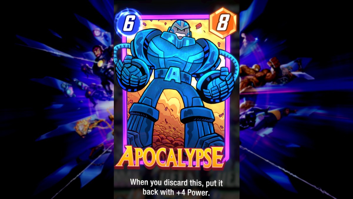 Apocalypse's Discard-Karte in Marvel Snap.