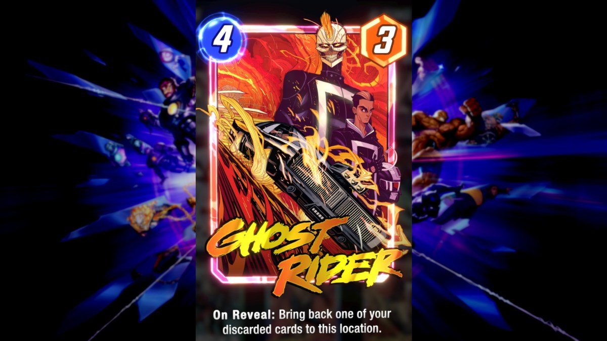 Die Ablagekarte von Ghost Rider in Marvel Snap.