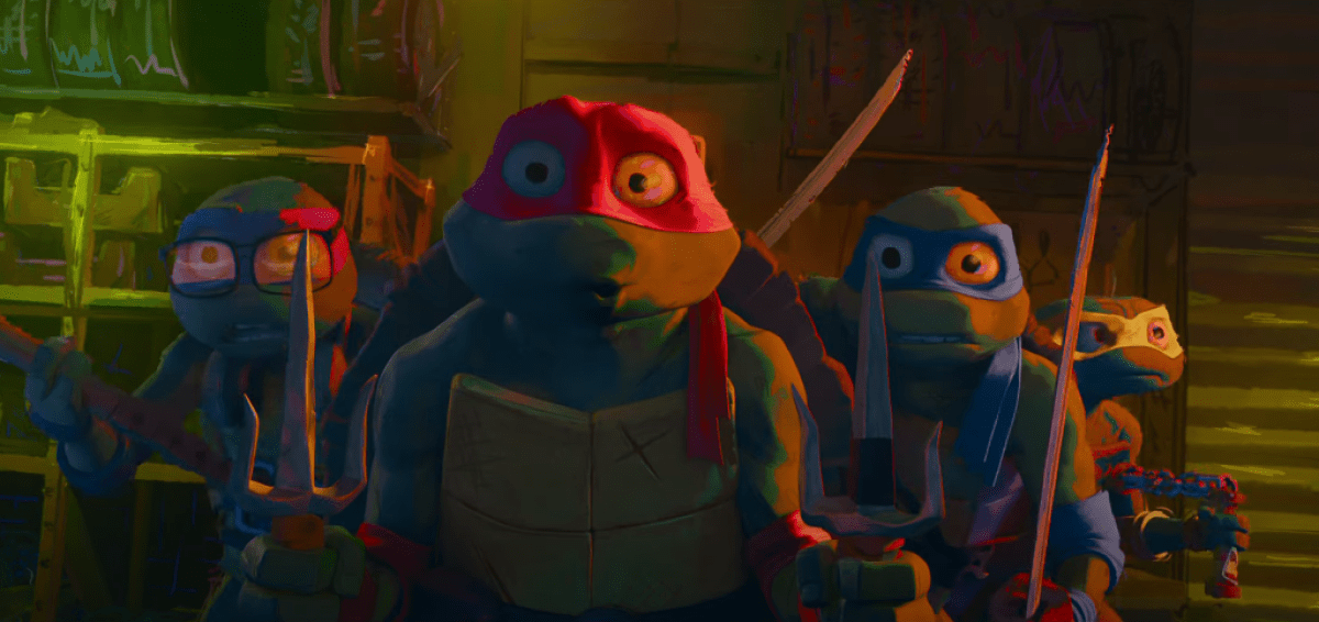 Teenage Mutant Ninja Turtles: Mutant Mayhem erhält einen zweiten offiziellen Trailer, der das Teenager-Ende von TMNT hervorhebt.  Ziemlich erfrischend.  Dieses Bild ist Teil eines Artikels über die besten Animationsfilme des Jahres 2023.