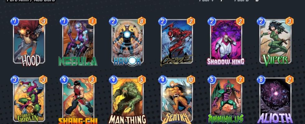 Beste Havok Decks in Marvel Snap