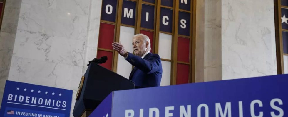 Biden Bidens Heimatstadt aeussert sich Einwohner von Scranton stehen „Bidenomics