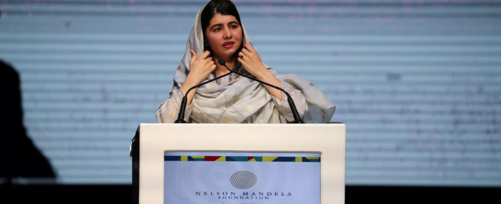 Die Taliban Herrschaft „machte das Maedchenleben illegal sagt Malala Yousafzai